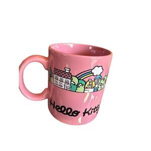 Bioworld Hello Kitty Classic Character 16 Oz. Ceramic Mug Pink